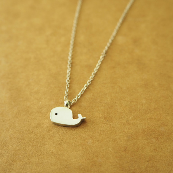 whale necklace_鯨魚項鍊 925銀 限量 設計師 手作 客製 訂製 珠寶 飾品 免運 第1張的照片