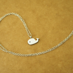 whale necklace_鯨魚項鍊 925銀 限量 設計師 手作 客製 訂製 珠寶 飾品 免運 第3張的照片