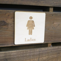 木製サインプレート 枠付き 昭和レトロ風 メッセージプレート ドア