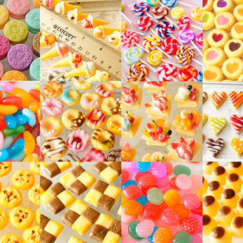選べるスイーツデコパーツ 5セット Bシリーズ【受注生産】(送料無料 