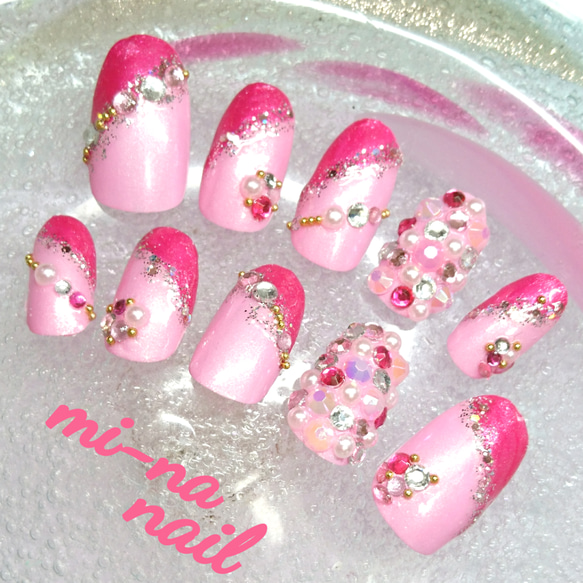 ネイルチップ♡キラキラ盛り♡ゆめかわいい♡メルヘン♡ガーリー  
