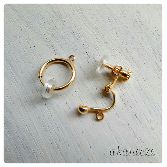 イヤリング * siratama hoop earring * 4枚目の画像