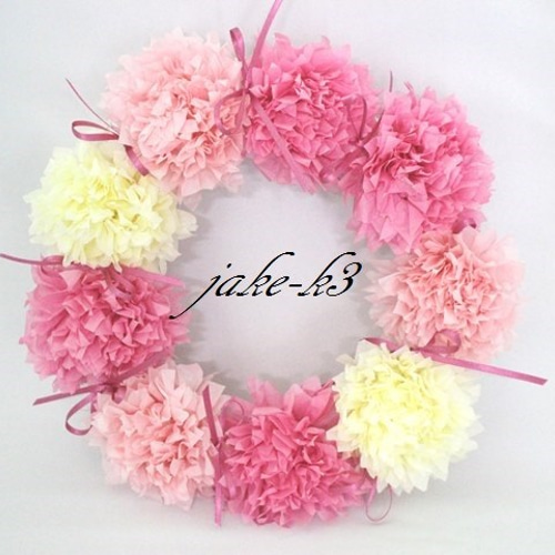 母の日に♡color選べます♡【リボンリースの花時計】オシャレな