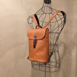 名入れ対応 ヌメ革手作り手縫い リュック ショルダー トートバッグ 3way JAPAN LANSUI DESIGN 名入れ対応 ヌメ革手作り手縫い リュック