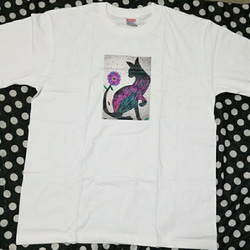 猫t-shirt 1枚目の画像