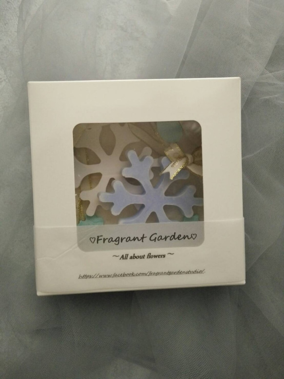 《香沁花園 Fragrant Garden》雪花擴香石( 1入禮盒組) 第3張的照片