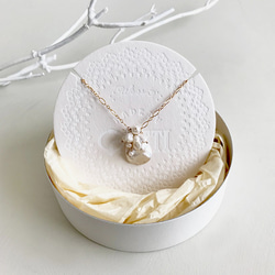 即納【Creema限定】14KGF: KESHI Pearl HANABIRA Necklace -ﾈｯｸﾚｽ 5枚目の画像