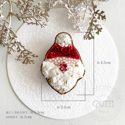 【特集掲載】EMBROIDERY: ’Santa Claus' Brooch 　-刺繍ﾌﾞﾛｰﾁ 6枚目の画像