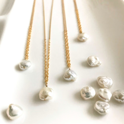 14KGF: KESHI Pearl One-point Necklace　-ネックレス 1枚目の画像