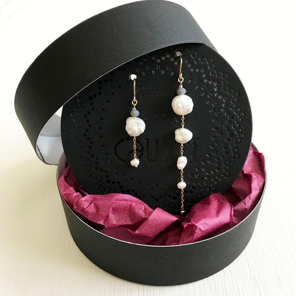 14KGF: KESHI Pearl Dewdrop  P/E　-ピアス/イヤリング