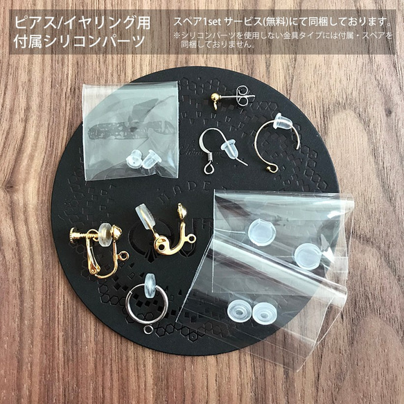 SUS316L: Singing Rings P/E　-ピアス/イヤリング 9枚目の画像