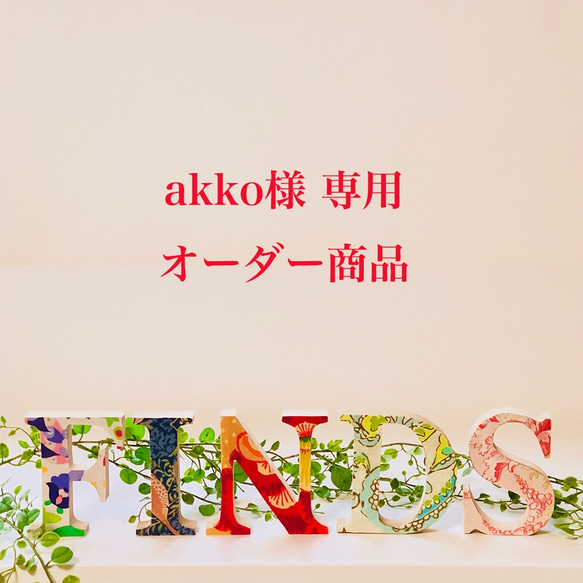 【akko様専用オーダー商品】 1枚目の画像