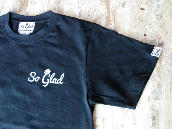 So Glad LOGO TEE Black 2枚目の画像