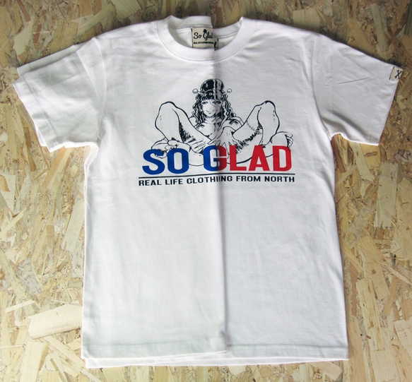 So Glad Girl TEE Logo Red 5枚目の画像