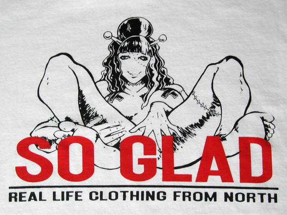 So Glad Girl TEE Logo Red 2枚目の画像