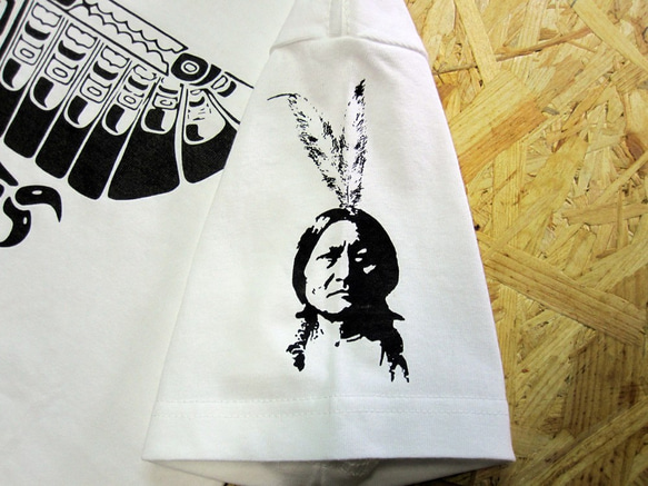 Eagle Falcon Inca Tribal TEE White 4枚目の画像