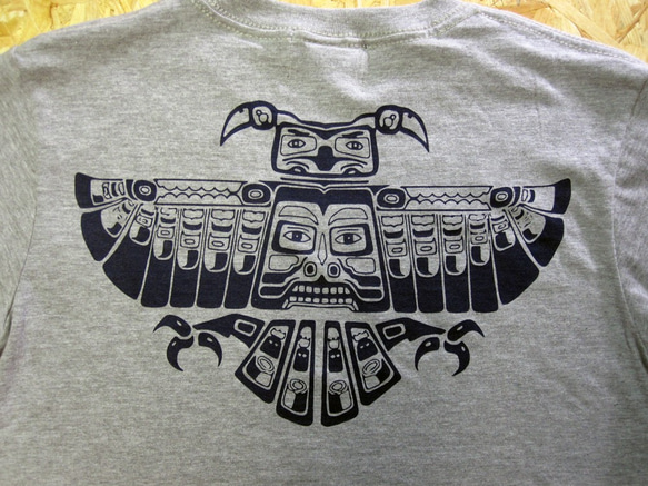 Eagle Falcon Inca Tribal TEE Gray 3枚目の画像