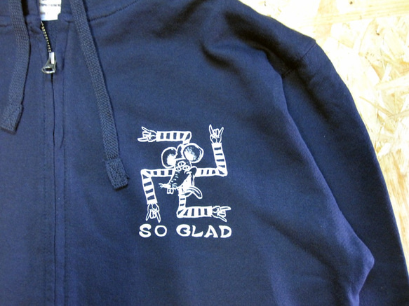 Thrills! Spills! Zip Parka Navy 2枚目の画像