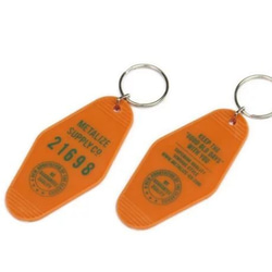 Vintage style motel key tag Orange 2枚目の画像