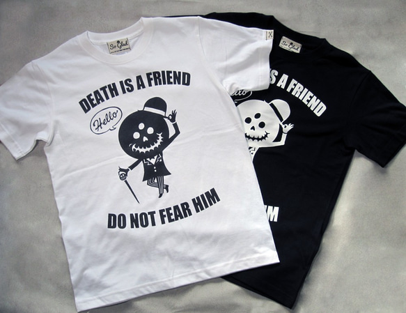 DEATH IS A FRIEND TEE White 4枚目の画像