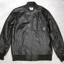 So Glad MA‐1 Leather Jacket 1枚目の画像