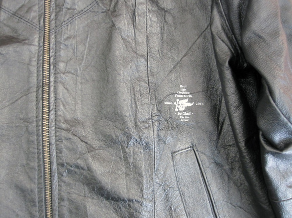 So Glad MA‐1 Leather Jacket 2枚目の画像