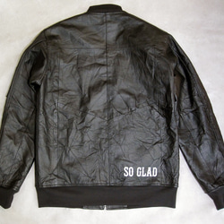 So Glad MA‐1 Leather Jacket 5枚目の画像