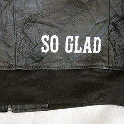 So Glad MA‐1 Leather Jacket 6枚目の画像