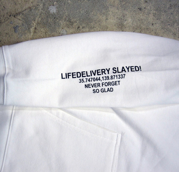 LIFEDELIVERY Slayed P/O Parka White 3枚目の画像