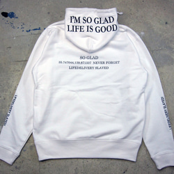 LIFEDELIVERY Slayed P/O Parka White 4枚目の画像