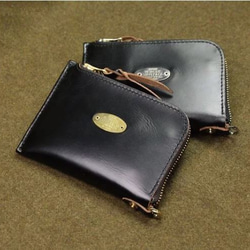 CLASSIC TEA CORE LEATHER CARD & COIN HOLDER WALLET 1枚目の画像