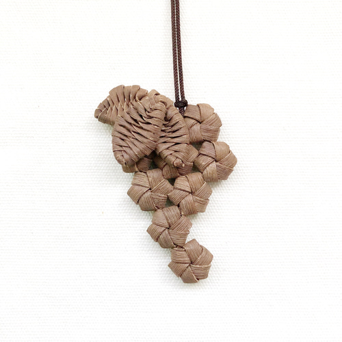 国産山葡萄バック　ネックレス バックチャーム付き 国産山葡萄バック ネックレス バックチャーム付き