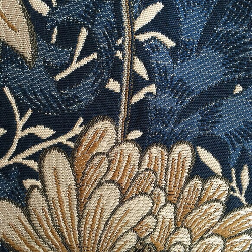 D ウィリアムモリス クリサンティマム がま口バック ハンドバッグ 小鳥  