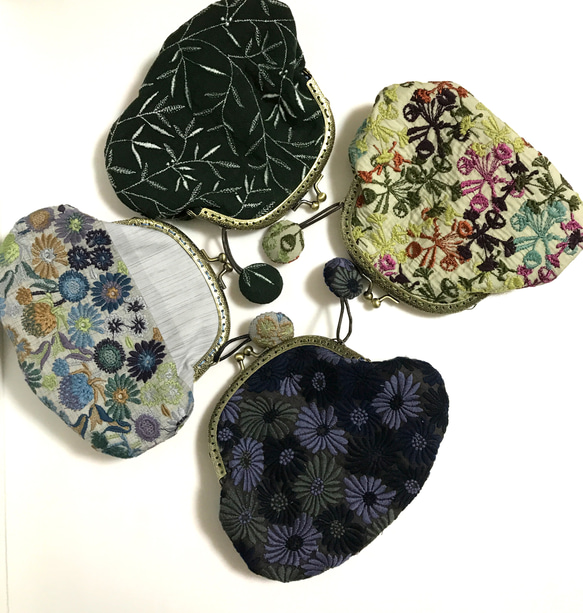 「creema限定」がま口ポーチ pjc刺繍「デイジー」④ 2枚目の画像