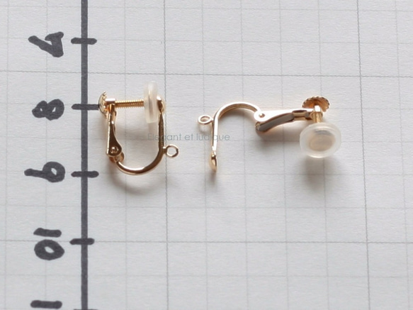 [K18]藍晶石1吊式耳環（耳環更改費用） 第10張的照片
