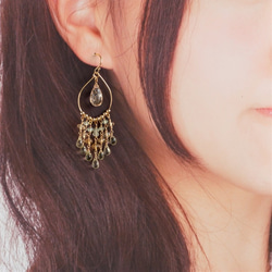 Maikasan Stone * Kanuki-no-chandelier耳環（耳環可更換） 第9張的照片