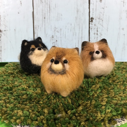 受注制作】ポメラニアン 羊毛フェルト マスコットペット オーダー