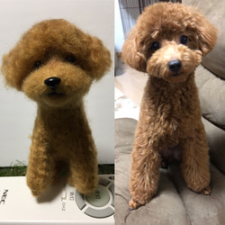 【受注制作】羊毛 愛犬 ペット作ります オーダーメイド 羊毛フエルト 1枚目の画像