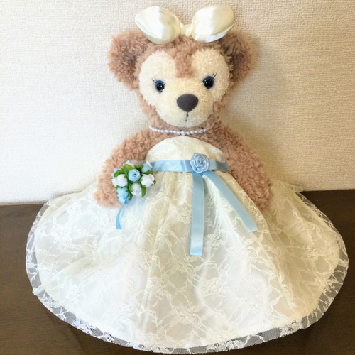 ナチュラルブルー＊ダッフィー＆シェリーメイ ウェディング衣装セット