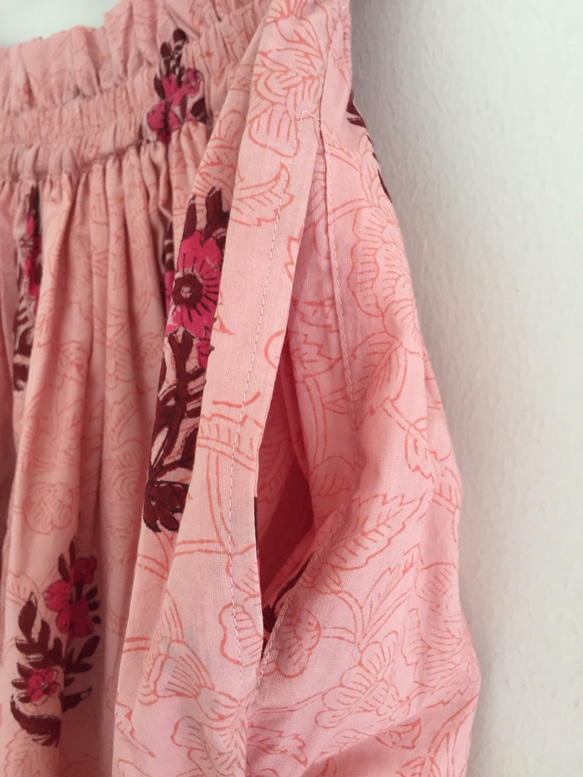 インド綿プリントミモレ丈スカート <MR181202> 3枚目の画像
