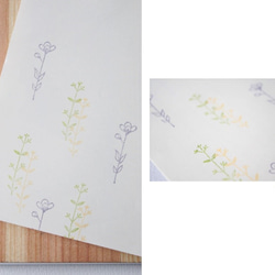 【受注制作】草花のはんこ２個セット 4枚目の画像