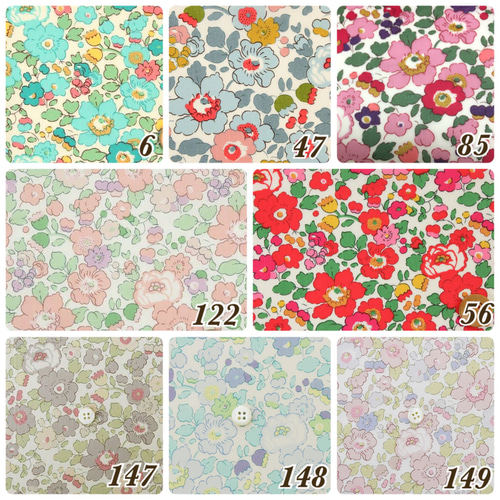 リバティラミネート生地見本② 生地 L 