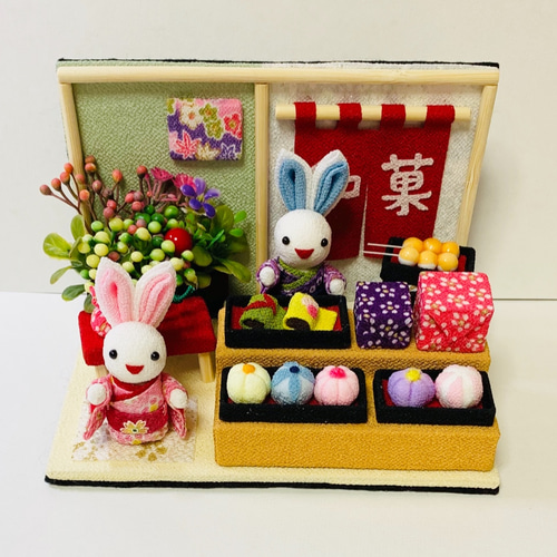 日用品 -うさぎ ミニ巾着- — ちりめん細工館 公式オンラインショップ