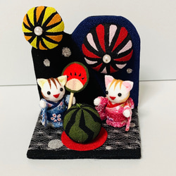 ちりめん細工ねこさんの花魁さん 0_d22539e66abcd94866b411e77581