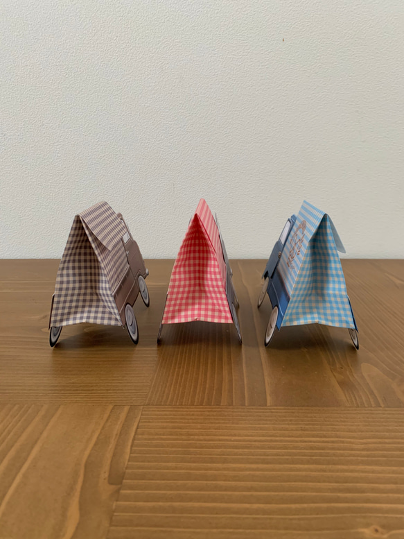 こんにちは お届けものです 〜チェック柄〜 3枚目の画像