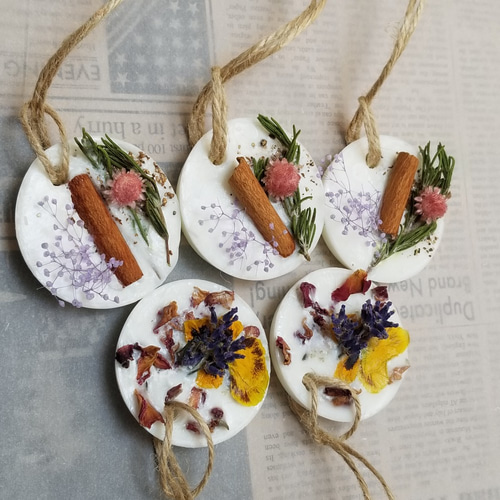 さわやかな香りのアロマワックスサシェ(2個セット) キャンドル