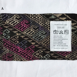 ヴィンテージのラオスの布製ポケットティッシュケース【A/B】 3枚目の画像