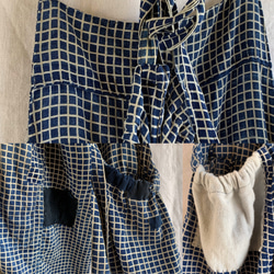 Japanese vintage sashiko apron skirt 6枚目の画像