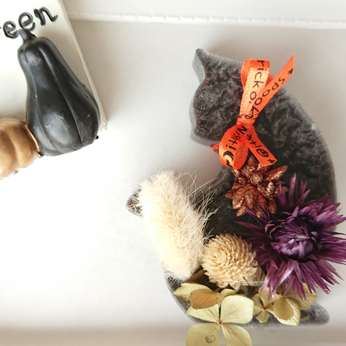 ハロウィンにも☆選べる香り☆ 黒ネコのアロマワックスサシェ
