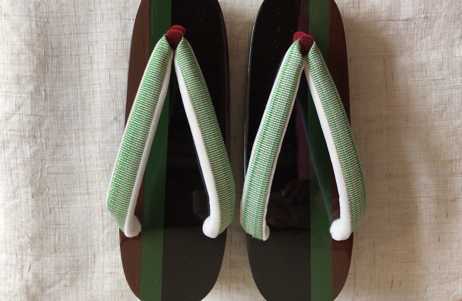 ザ・歌舞伎！？おしゃれ下駄 ホースヘア花緒 Lサイズ